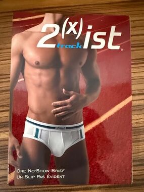 2xist Black Brief with Red Accent Trim